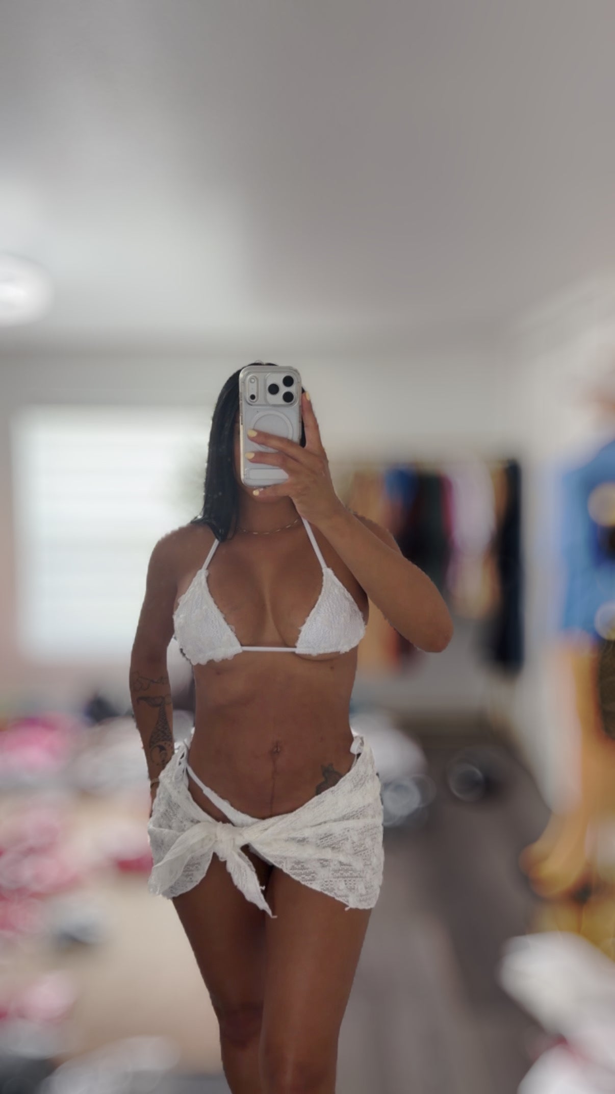 White Garden Bikini